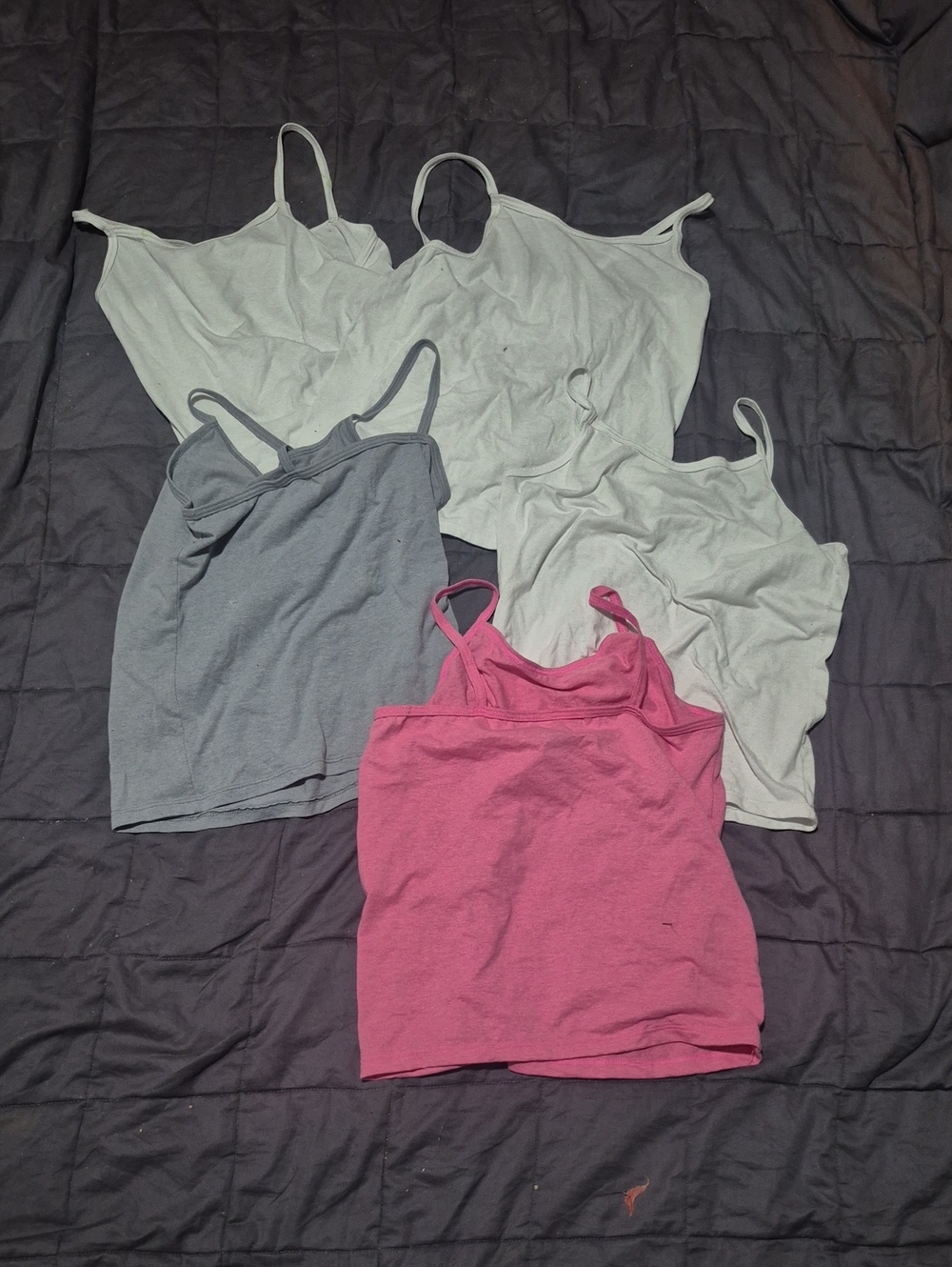 Hanes Girls Undershirts Pack - Pink & Gray Set